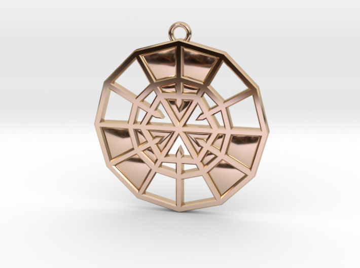 Resurrection Emblem 11 Medallion (Sacred Geometry) 3d printed