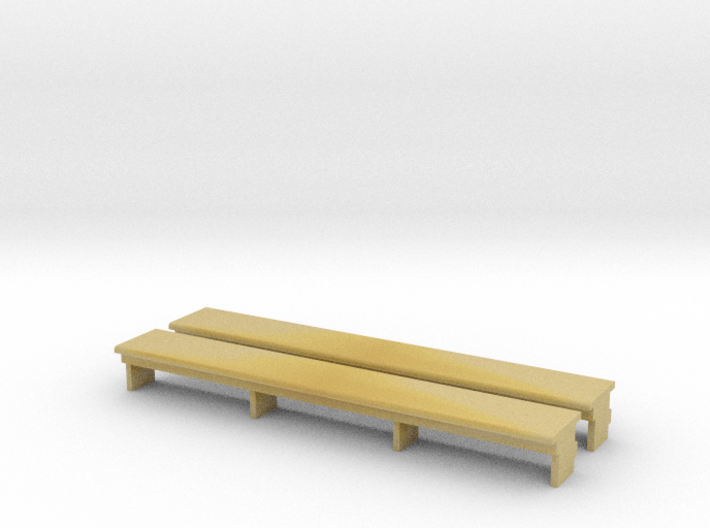 Dinky side bench pair 3d printed 