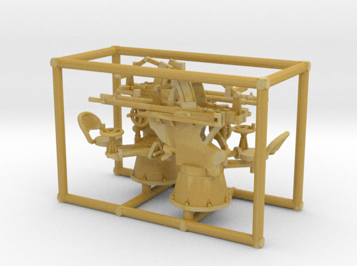 2 X 1/72 Breda 13.2mm Twin Mount Navy AA 3d printed 