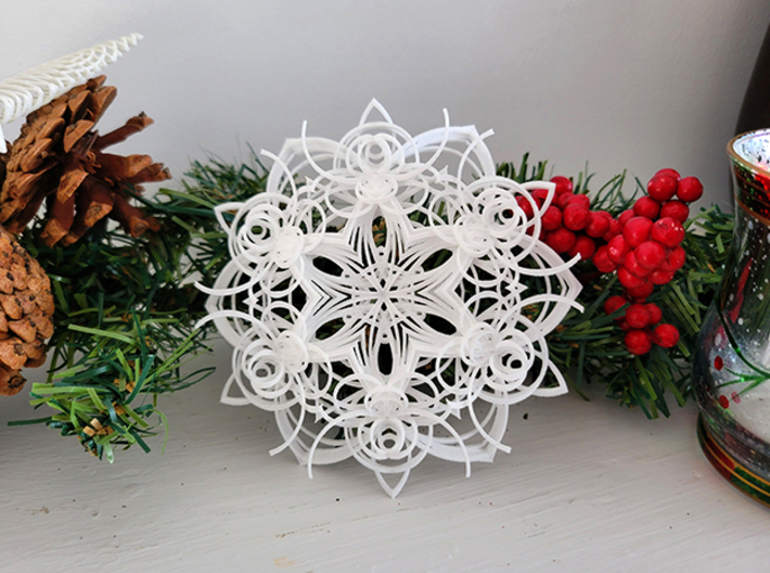 Snowflake Ornament 3 3d printed A perfect Christmas decoration