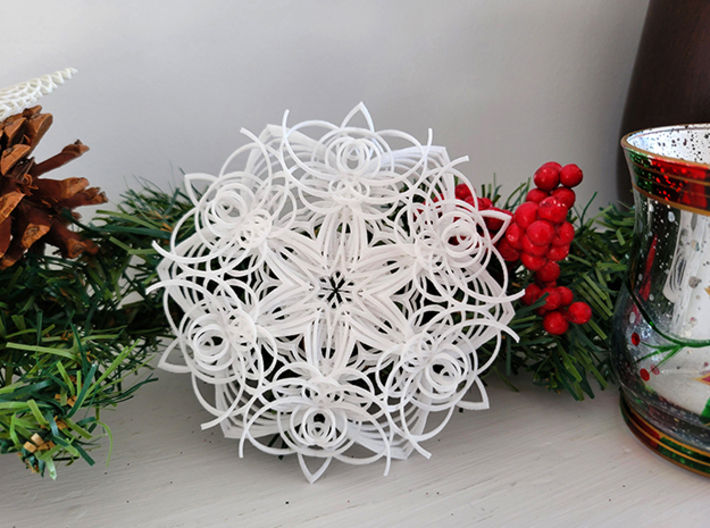 Snowflake Ornament 2 3d printed A perfect Christmas decoration