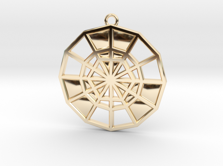 Restoration Emblem 11 Medallion (Sacred Geometry) 3d printed
