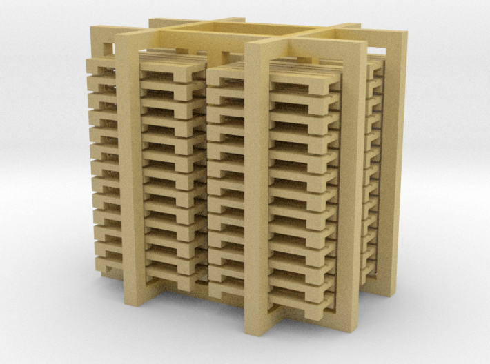 N Scale Pallets V2 52pc 3d printed 