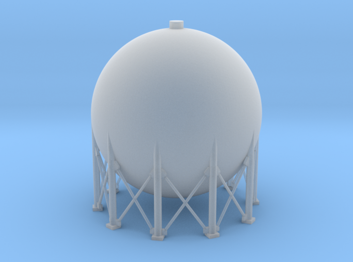 N Scale Spherical Tank 250m3 3d printed