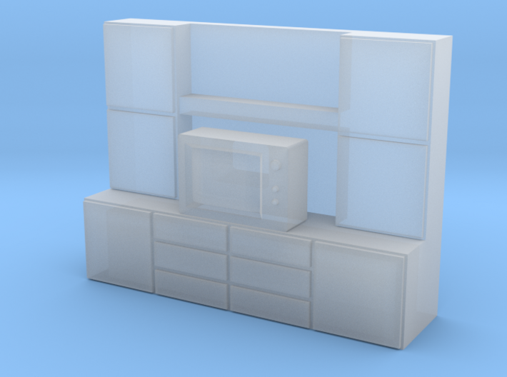 N Scale Television Cabinet 3d printed