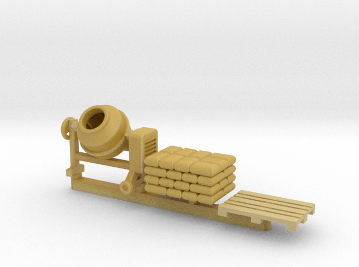 N Scale Concrete Mixer Set 3d printed 