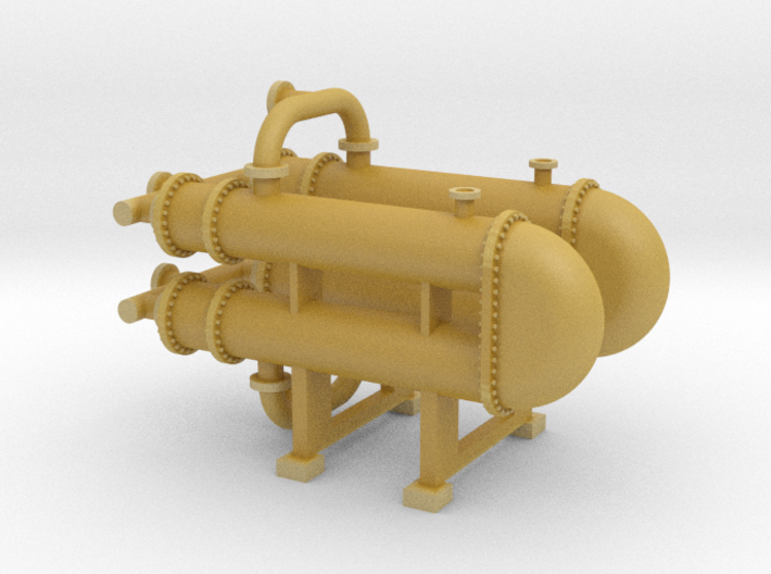 HO Scale Heat Exchanger #3 Double 3d printed 