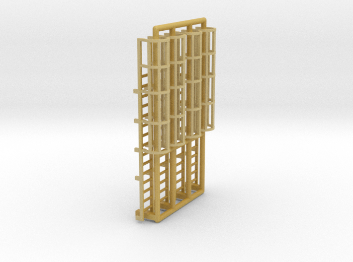 N Scale Cage Ladder 30mm (Top) 3d printed 