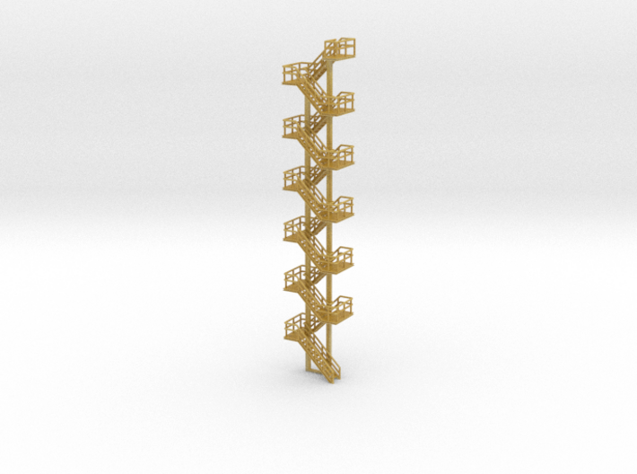 N Scale Staircase H140.2mm 3d printed