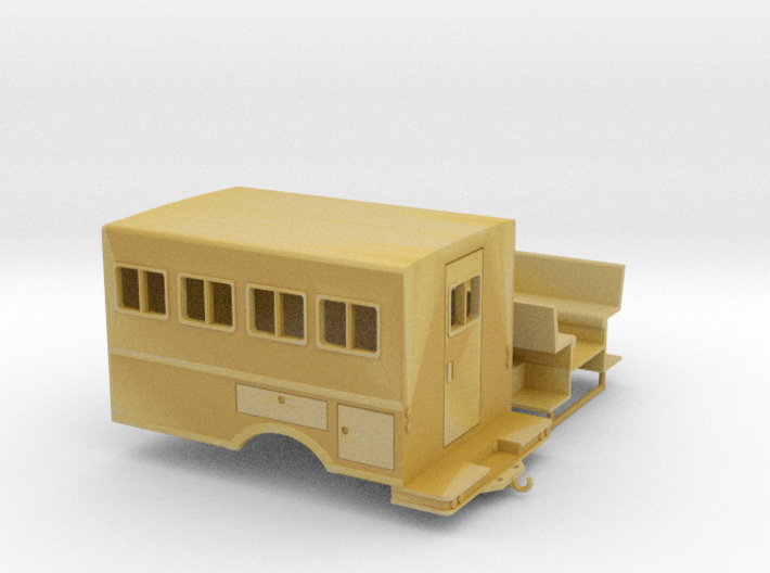 1/87th logging or fire crew transport 'Crummy' Bus 3d printed