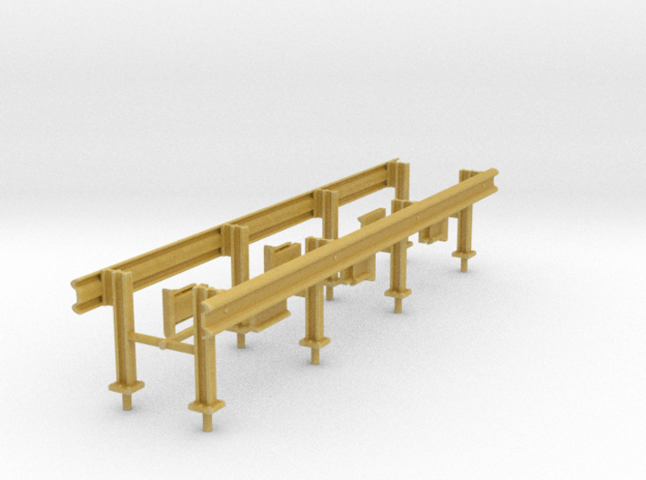1/50th Set of two 20' Highway Guardrails 3d printed 