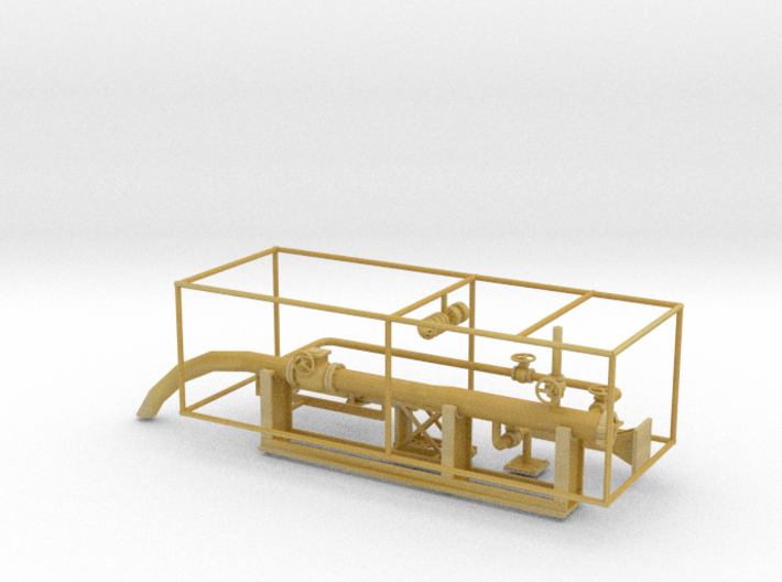 1/64th Oil Pipeline Pig Launcher station 3d printed