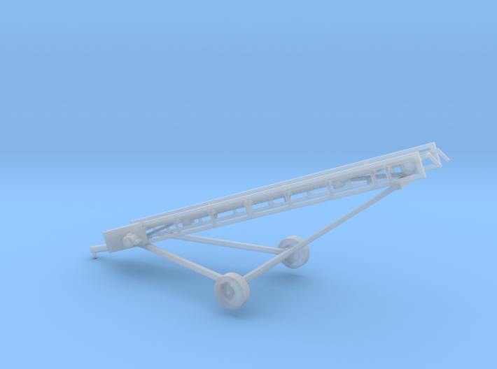 1/87th Hay Elevator conveyor with wheels hitch 3d printed