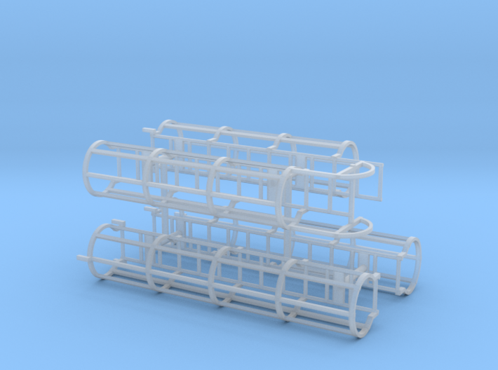 1/50th or 1/48th Safety Cage Industrial Ladder 3d printed