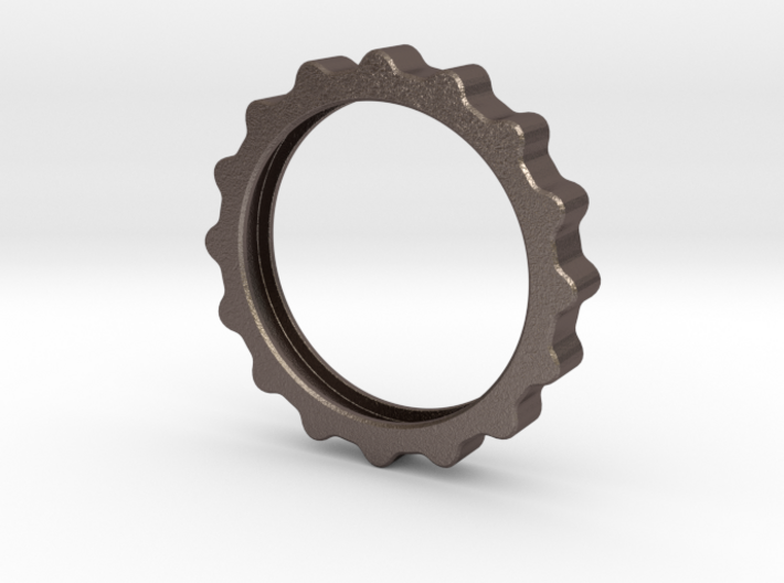 Curvy Ring 3d printed