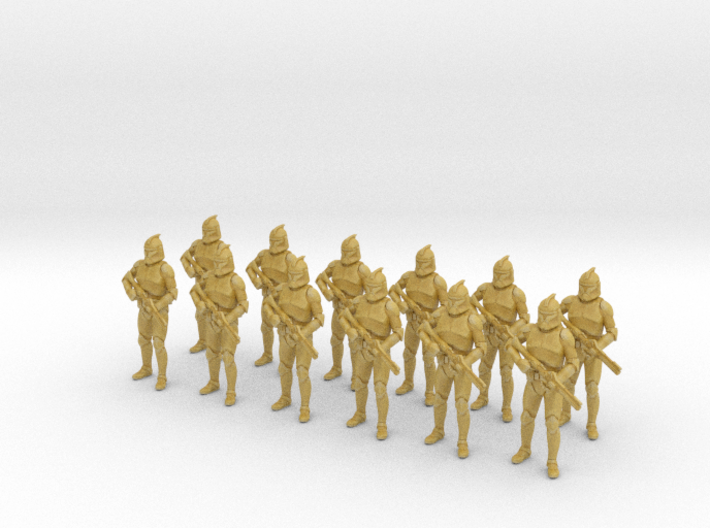 (1/47) 12x Clone Trooper Phase 1 in formation 3d printed 