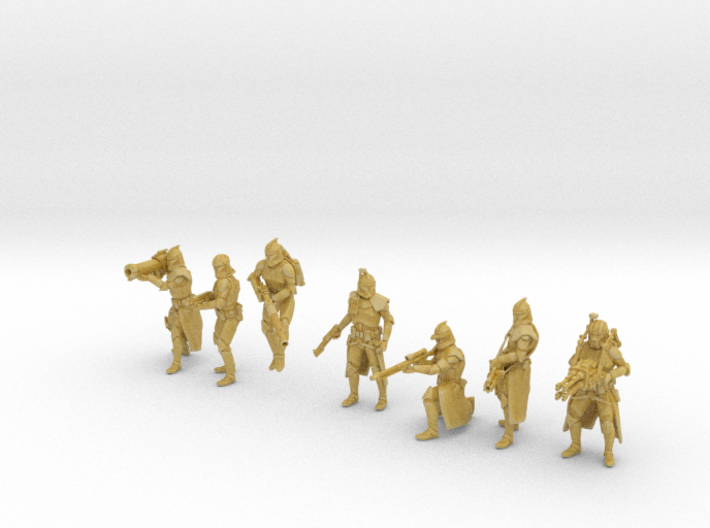 (1/47) 7x Specialized Clone Troopers Phase 1 3d printed 