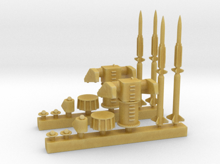 1/350 MK10 Terrier Missile Launcher KIT x2 3d printed
