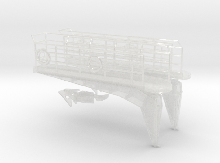1/100 Bismarck Bridge Wing Set x2 3d printed