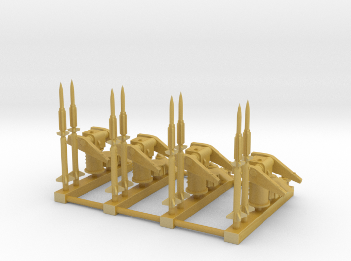 1/500 MK10 Terrier Missile Launcher KIT x4 3d printed