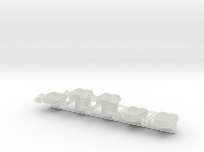 1/600 IJN Type 50 year 3 turrets (8-inch) 1942 Set 3d printed