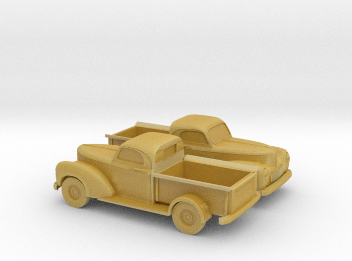 1/160 2X 1940 Willys Overland Half Ton Truck 3d printed