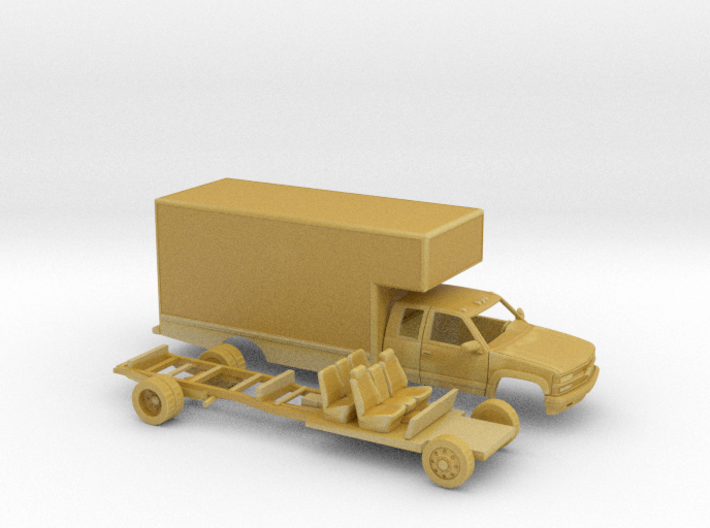 1/87 1990-98 Chevy Silverado ExtCab Moving Van Kit 3d printed