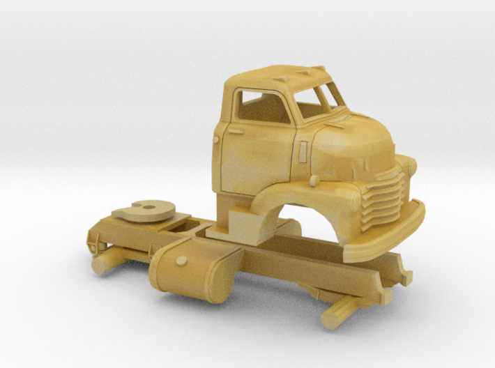 1/64 1949 Chevy COE Semi Truck Chassis/Cab only 3d printed