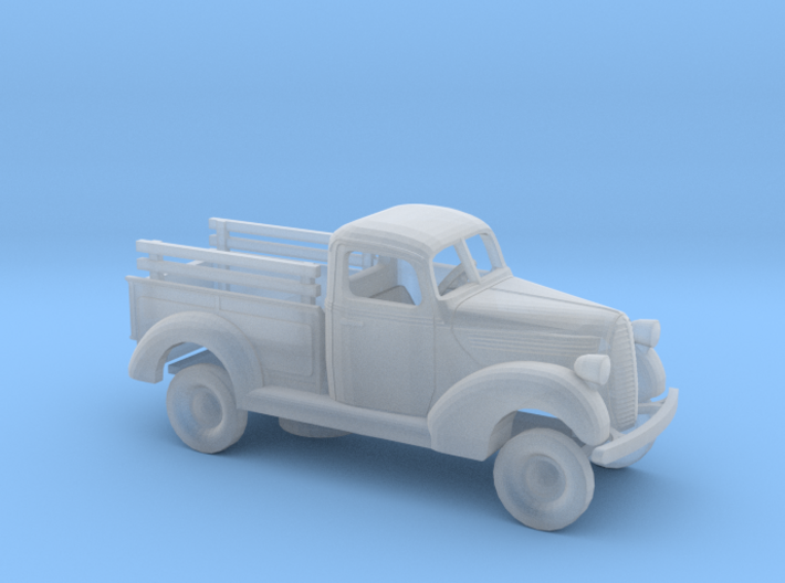 1/87 1939-41 Ford PickUp w. Spare and Stakes Kit 3d printed