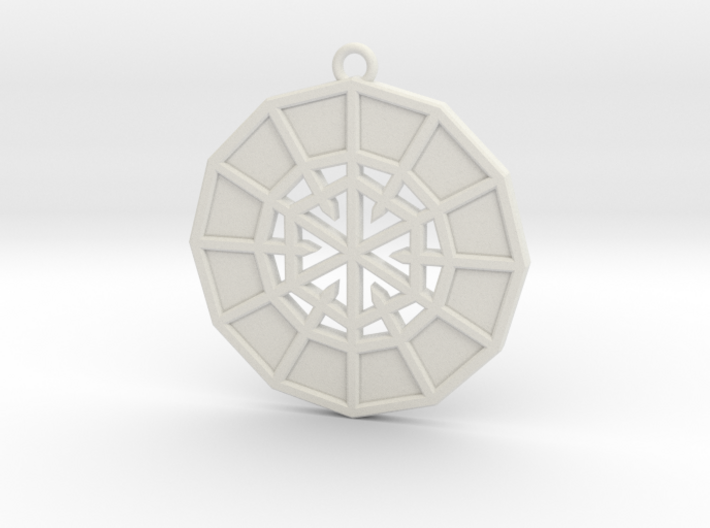 Resurrection Emblem 05 Medallion (Sacred Geometry) 3d printed