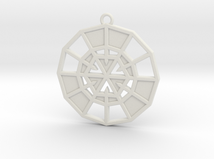Resurrection Emblem 08 Medallion (Sacred Geometry) 3d printed