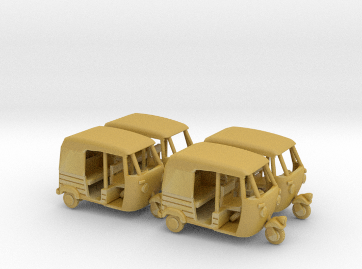 Auto Rickshaw / Tuk Tuk x4, OO-Scale 1:76 3d printed