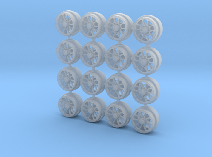 1/64 scale Utilitarian Lifestyle wheels 8mm 3d printed