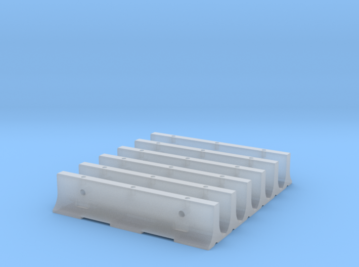 12'6&quot; K-Rail Concrete Barrier (6) 3d printed