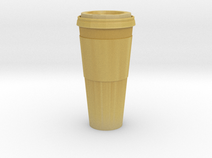 1/3rd Scale Paper Coffee Cup 3d printed