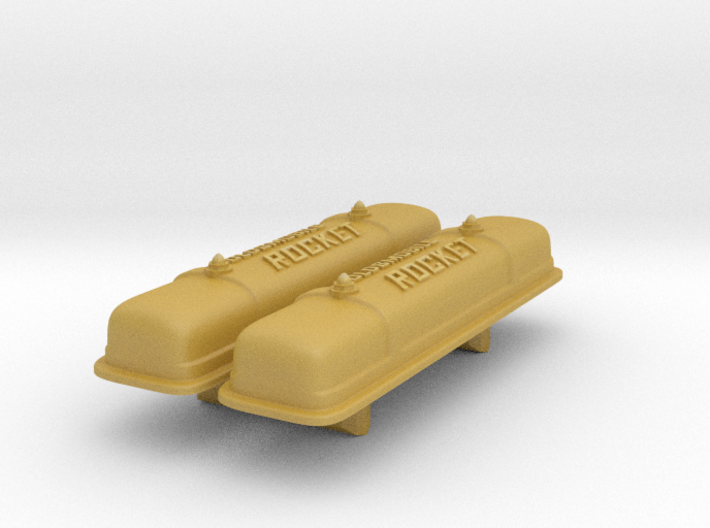 1/16 scale Olds Rocket Valve covers with script 3d printed