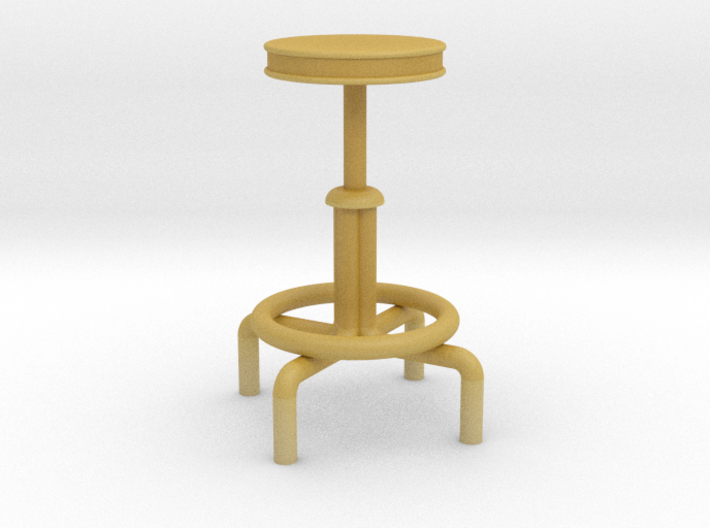 1:48 Drafting Stool 30&quot; Tall 3d printed