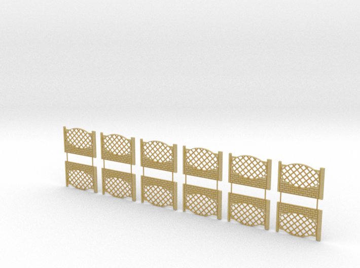  Concrete fencing spans at 1:87 HO scale Type C 3d printed 