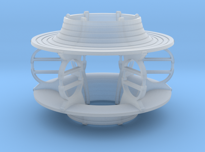 Bench type O (round) - H0 ( 1:87 scale ) 2 Pcs set 3d printed