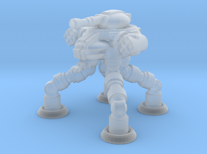 Four Leged Combat Walker 3d printed