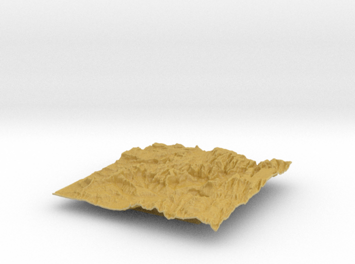 6'' Zion National Park Terrain Model, Utah, USA 3d printed