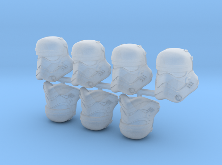 First Bucketheads (x7) 3d printed