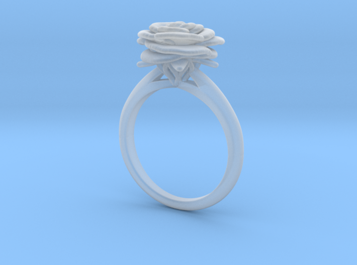 Rose Ring (Size US 8) 3d printed