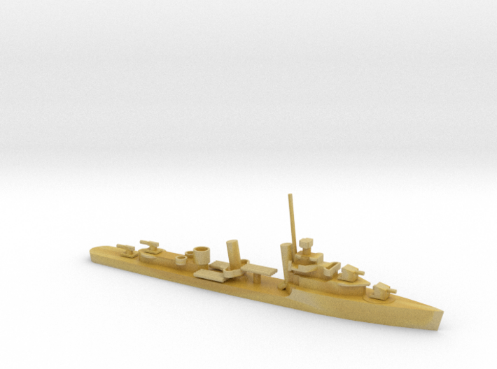 1/1250 Scale USS Cushing DD376 3d printed