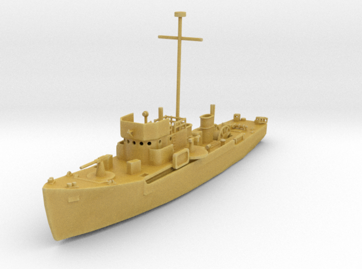 1/285 Scale YMS 1-134 Class Minesweeper 3d printed 