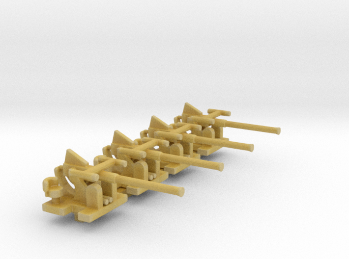 1/245 Scale 40mm Bofors Singles set of 4 3d printed