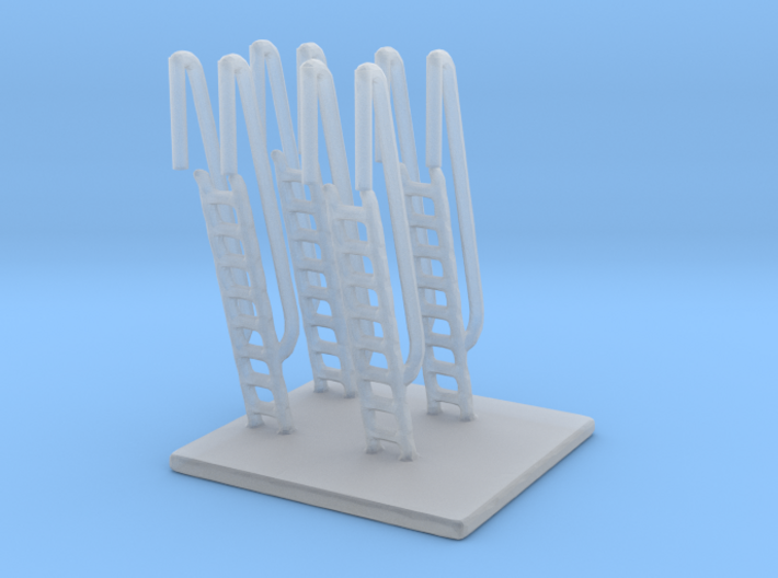 1/192 Scale Ship Vertical Ladders 3d printed