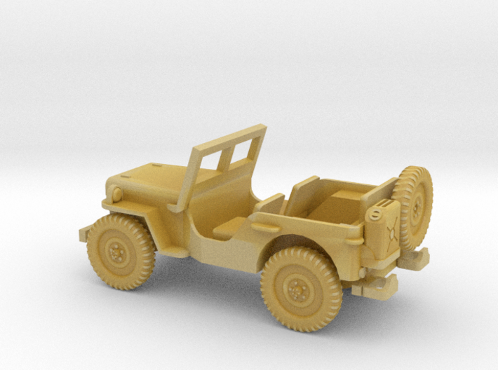 1/87 Scale MB Jeep 3d printed 