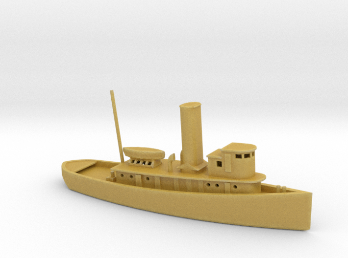 1/285 Scale 100 foot wooden harbor tug Retriever 3d printed