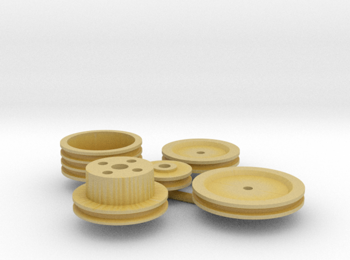 Stock Engine Pulleys 1/12 3d printed 